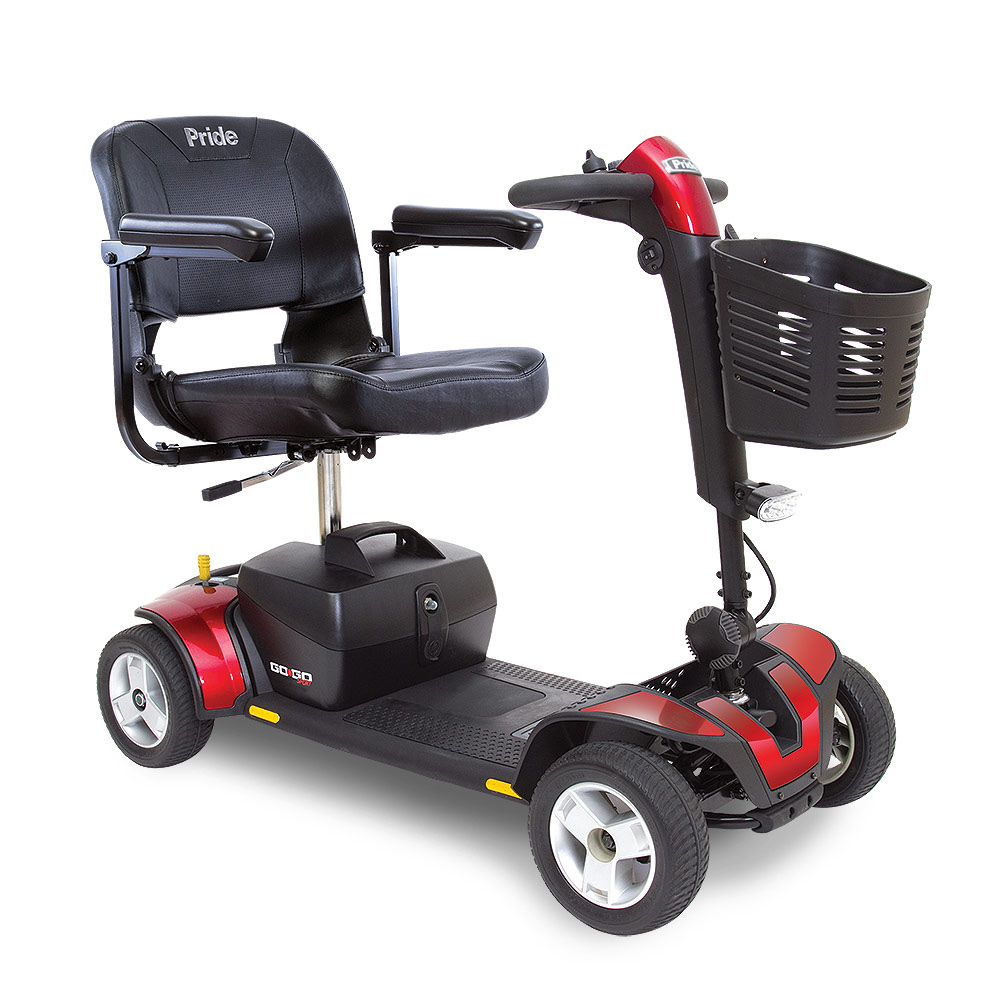 Pride Go-Go four wheel mobility scooter