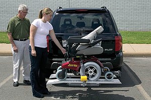 Power Chair Exterior Lift with Straps