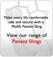 Molift provide a range of patient slings suitable for use with our patient lifters